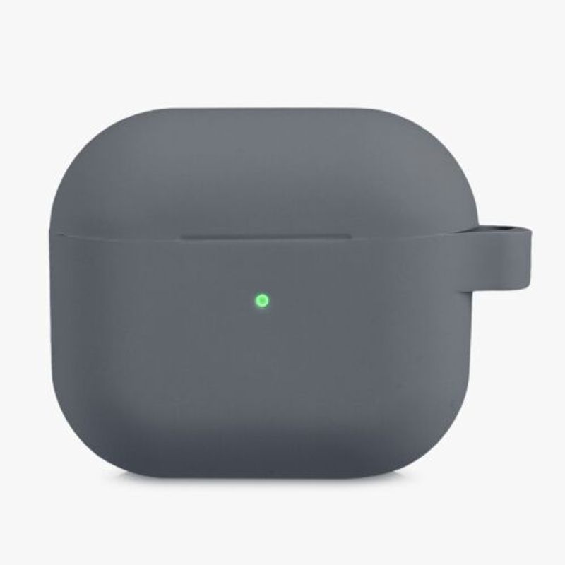 Laptop, Telefoane si Tablete - Telefoane mobile si accesorii - Accesorii Telefoane - Huse telefoane - Husa pentru casti Apple AirPods 3, Kwmobile, Gri, Silicon, 56655.22 - Infinity.ro