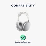 TV, Audio-Video si Foto - Portabile audio - Casti audio - Set 2 Perne de urechi pentru casti Apple AirPods Max, Kwmobile, Gri, Piele ecologica, 55895.19 - Infinity.ro