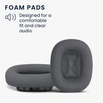 TV, Audio-Video si Foto - Portabile audio - Casti audio - Set 2 Perne de urechi pentru casti Apple AirPods Max, Kwmobile, Gri, Piele ecologica, 55895.19 - Infinity.ro