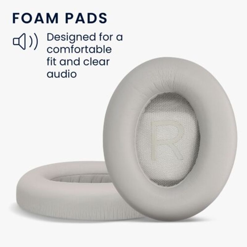 TV, Audio-Video si Foto - Portabile audio - Casti audio - Set 2 Perne de urechi pentru casti Bose Noise Cancelling 700/Noise Cancelling NC700, Kwmobile, Gri, Piele ecologica, 59284.22 - Infinity.ro