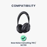 TV, Audio-Video si Foto - Portabile audio - Casti audio - Set 2 Perne de urechi pentru casti Bose Noise Cancelling 700/Noise Cancelling NC700, Kwmobile, Gri, Piele ecologica, 59284.22 - Infinity.ro