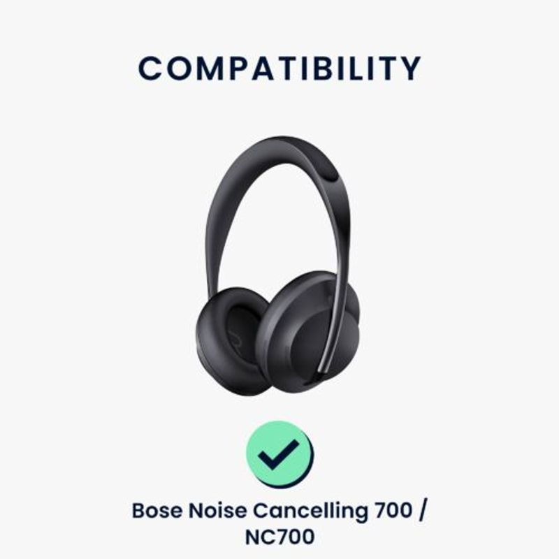 TV, Audio-Video si Foto - Portabile audio - Casti audio - Set 2 Perne de urechi pentru casti Bose Noise Cancelling 700/Noise Cancelling NC700, Kwmobile, Gri, Piele ecologica, 59284.22 - Infinity.ro