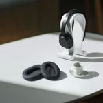TV, Audio-Video si Foto - Portabile audio - Casti audio - Set 2 Perne de urechi pentru casti Sony WH-CH700N, Kwmobile, Gri, Piele ecologica, 48916.01 - Infinity.ro