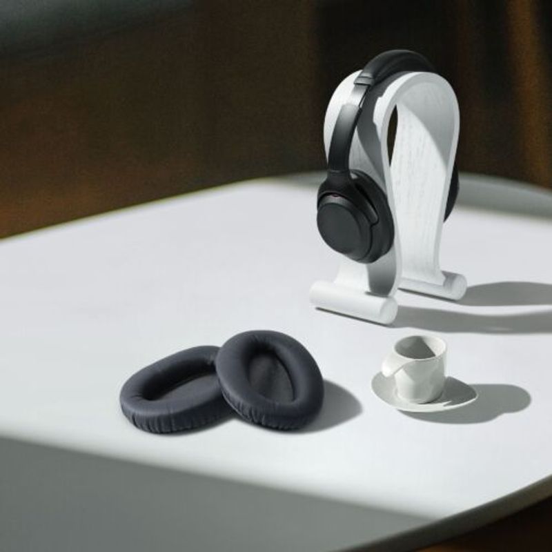 TV, Audio-Video si Foto - Portabile audio - Casti audio - Set 2 Perne de urechi pentru casti Sony WH-CH700N, Kwmobile, Gri, Piele ecologica, 48916.01 - Infinity.ro