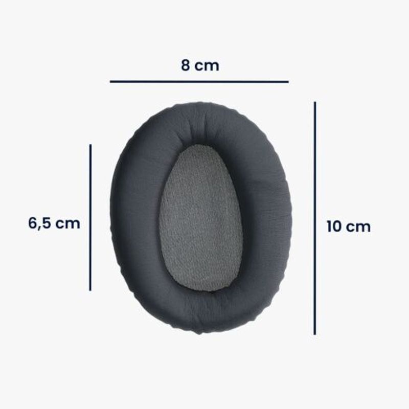 TV, Audio-Video si Foto - Portabile audio - Casti audio - Set 2 Perne de urechi pentru casti Sony WH-CH700N, Kwmobile, Gri, Piele ecologica, 48916.01 - Infinity.ro