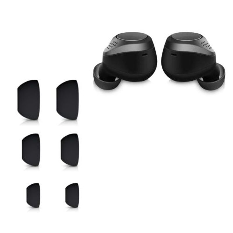 TV, Audio-Video si Foto - Portabile audio - Casti audio - Set 6 Varfuri de schimb pentru casti Jabra Elite 75t/Elite 65t/Active, Kwmobile, Negru, Silicon, 56868.01 - Infinity.ro
