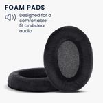 TV, Audio-Video si Foto - Portabile audio - Casti audio - Set 2 Perne de urechi pentru casti Sennheiser HD555/HD518/HD595, Kwmobile, Negru, Textil, 50666.01 - Infinity.ro