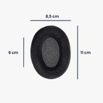 TV, Audio-Video si Foto - Portabile audio - Casti audio - Set 2 Perne de urechi pentru casti Sennheiser HD555/HD518/HD595, Kwmobile, Negru, Textil, 50666.01 - Infinity.ro
