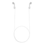 TV, Audio-Video si Foto - Portabile audio - Casti audio - Curea pentru casti Apple AirPods 3/AirPods 2/AirPods Pro, Kwmobile, Alb, Silicon, 56992.02 - Infinity.ro