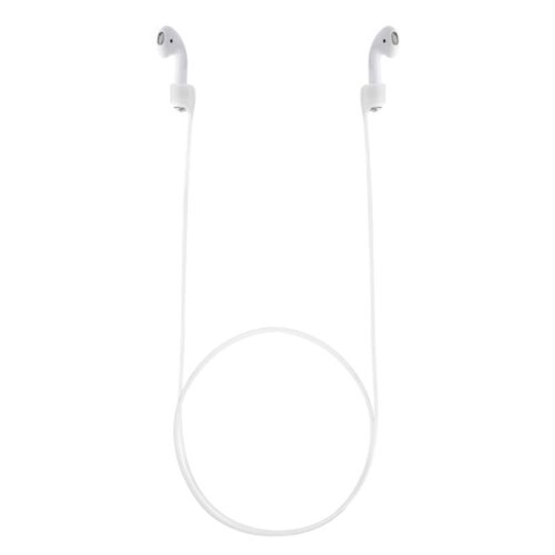 TV, Audio-Video si Foto - Portabile audio - Casti audio - Curea pentru casti Apple AirPods 3/AirPods 2/AirPods Pro, Kwmobile, Alb, Silicon, 56992.02 - Infinity.ro