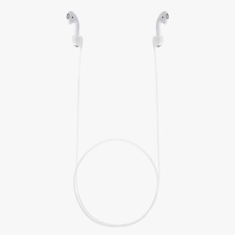 TV, Audio-Video si Foto - Portabile audio - Casti audio - Curea pentru casti Apple AirPods 3/AirPods 2/AirPods Pro, Kwmobile, Alb, Silicon, 56992.02 - Infinity.ro