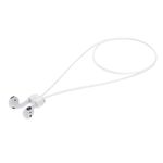 TV, Audio-Video si Foto - Portabile audio - Casti audio - Curea pentru casti Apple AirPods 3/AirPods 2/AirPods Pro, Kwmobile, Alb, Silicon, 56992.02 - Infinity.ro