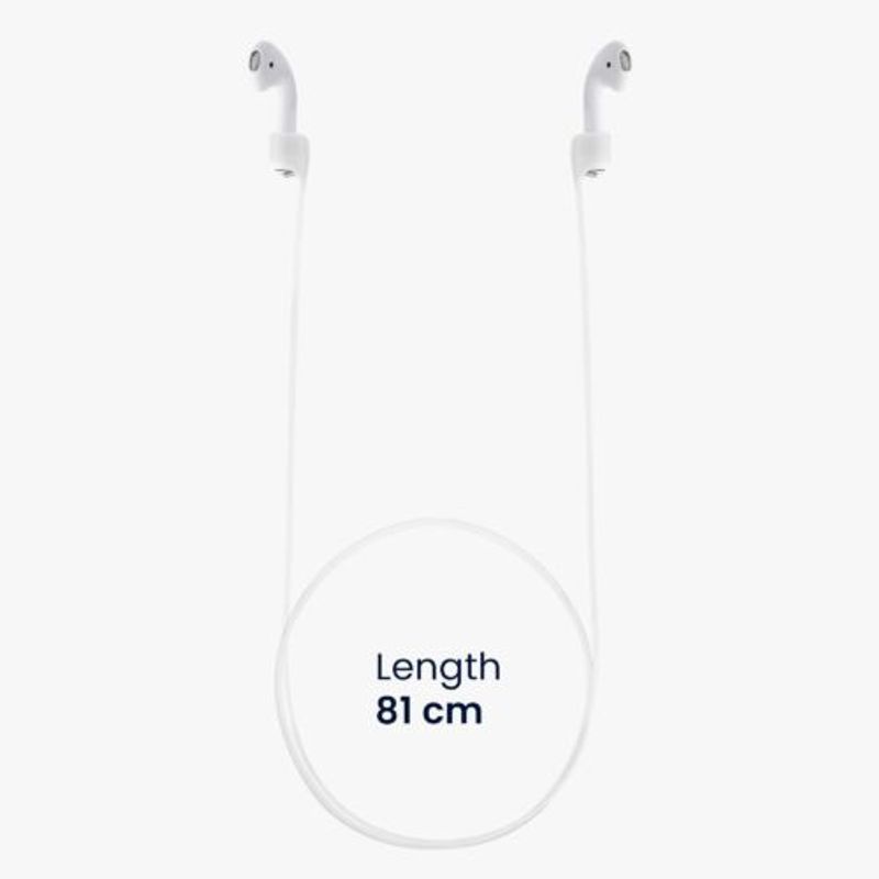 TV, Audio-Video si Foto - Portabile audio - Casti audio - Curea pentru casti Apple AirPods 3/AirPods 2/AirPods Pro, Kwmobile, Alb, Silicon, 56992.02 - Infinity.ro