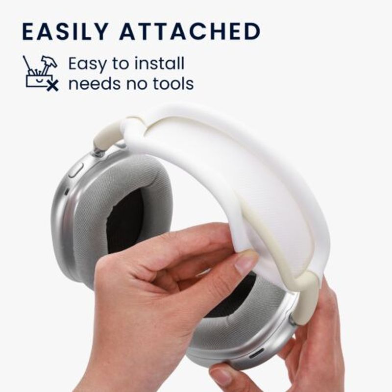 TV, Audio-Video si Foto - Portabile audio - Casti audio - Banda pentru casti Apple Airpods Max, Kwmobile, Alb, Silicon, 56698.02 - Infinity.ro