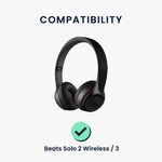 TV, Audio-Video si Foto - Portabile audio - Casti audio - Set 2 Perne de urechi pentru casti Bose Solo 2 Wireless/Solo 3, Kwmobile, Gri, Piele ecologica, 44516.19 - Infinity.ro