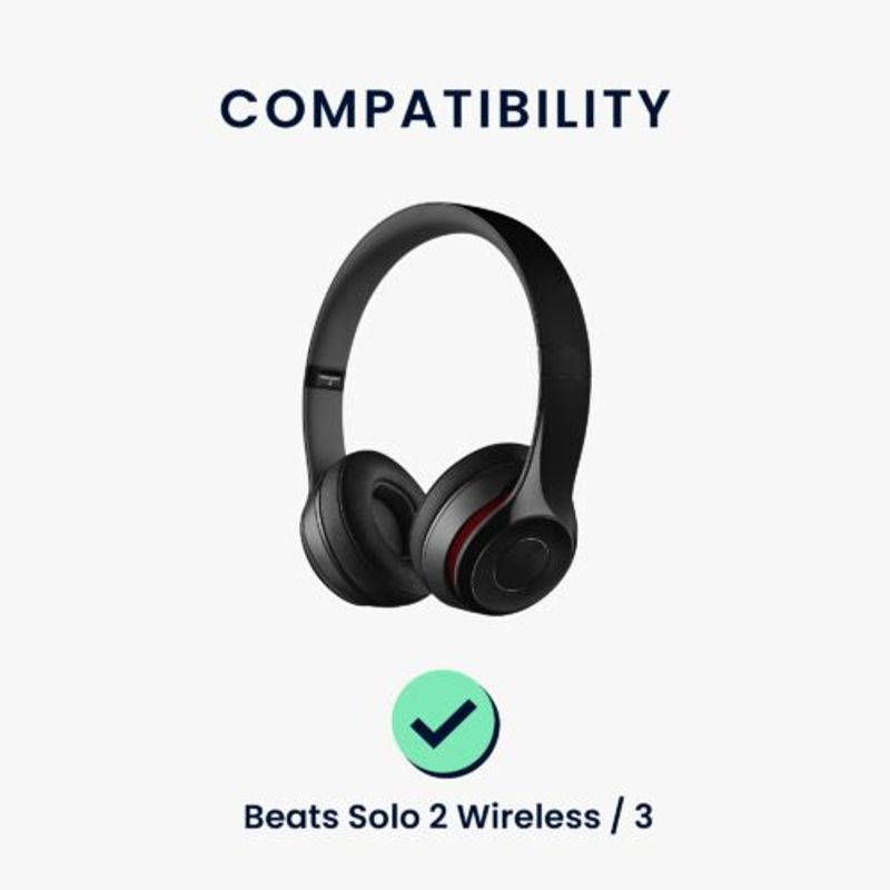 TV, Audio-Video si Foto - Portabile audio - Casti audio - Set 2 Perne de urechi pentru casti Bose Solo 2 Wireless/Solo 3, Kwmobile, Gri, Piele ecologica, 44516.19 - Infinity.ro