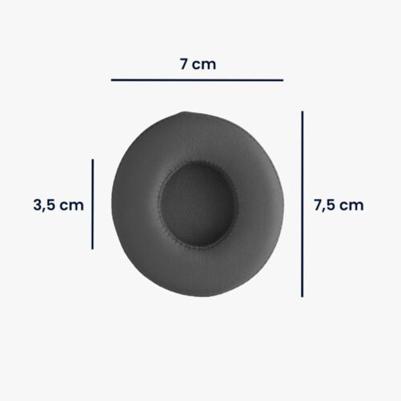 TV, Audio-Video si Foto - Portabile audio - Casti audio - Set 2 Perne de urechi pentru casti Bose Solo 2 Wireless/Solo 3, Kwmobile, Gri, Piele ecologica, 44516.19 - Infinity.ro