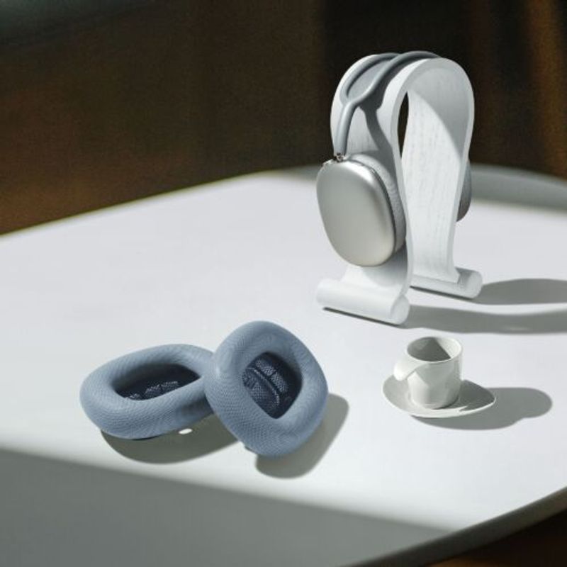 TV, Audio-Video si Foto - Portabile audio - Casti audio - Set 2 Perne de urechi pentru casti Apple AirPods Max, Kwmobile, Albastru, Piele ecologica, 55895.04 - Infinity.ro