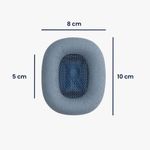 TV, Audio-Video si Foto - Portabile audio - Casti audio - Set 2 Perne de urechi pentru casti Apple AirPods Max, Kwmobile, Albastru, Piele ecologica, 55895.04 - Infinity.ro