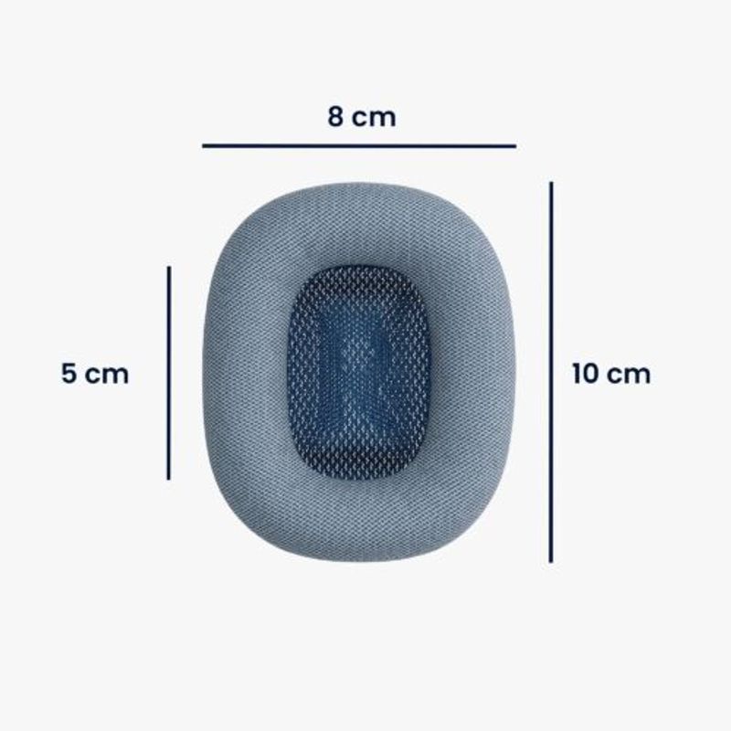 TV, Audio-Video si Foto - Portabile audio - Casti audio - Set 2 Perne de urechi pentru casti Apple AirPods Max, Kwmobile, Albastru, Piele ecologica, 55895.04 - Infinity.ro
