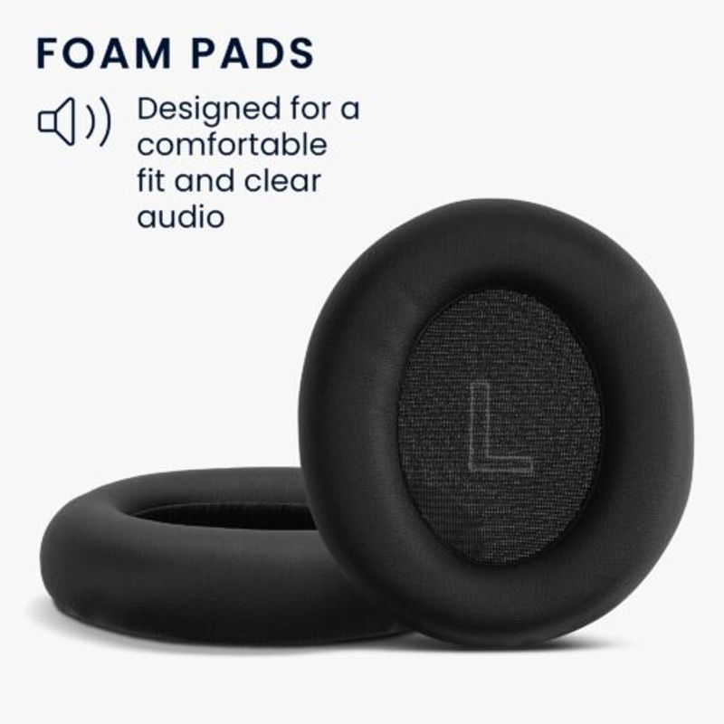 TV, Audio-Video si Foto - Portabile audio - Casti audio - Set 2 Perne de urechi pentru casti Anker Soundcore Life Q35/Q30, Kwmobile, Negru, Piele ecologica, 57542.01 - Infinity.ro