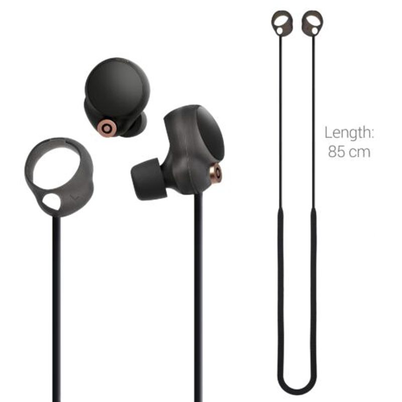 TV, Audio-Video si Foto - Portabile audio - Casti audio - Curea pentru casti Sony WF-1000XM4, Kwmobile, Negru, Silicon, 56105.01 - Infinity.ro