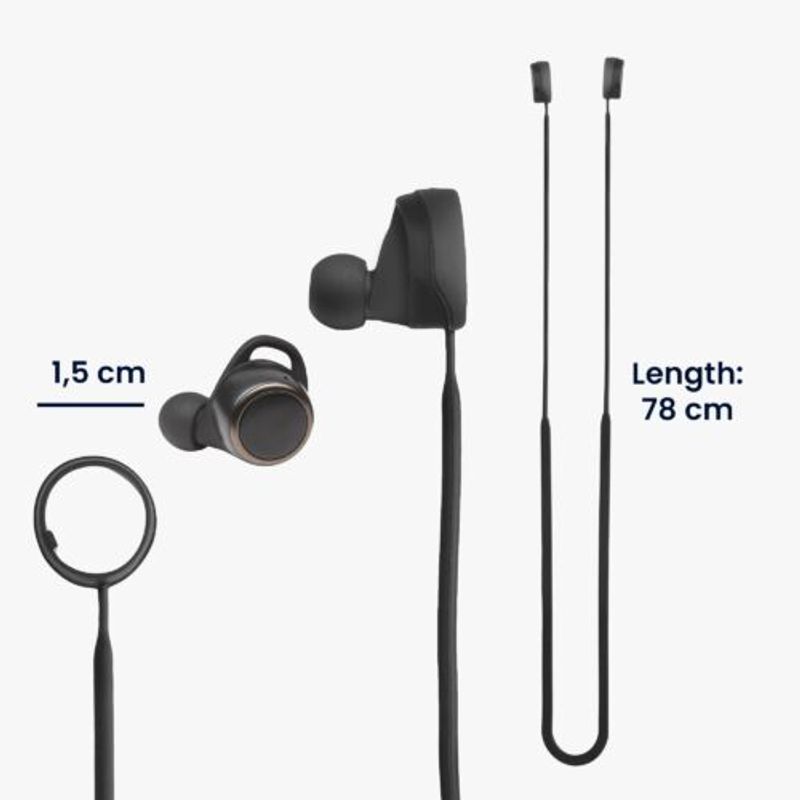 TV, Audio-Video si Foto - Portabile audio - Casti audio - Curea pentru casti JBL Live 300TWS, Kwmobile, Negru, Silicon, 59279.01 - Infinity.ro