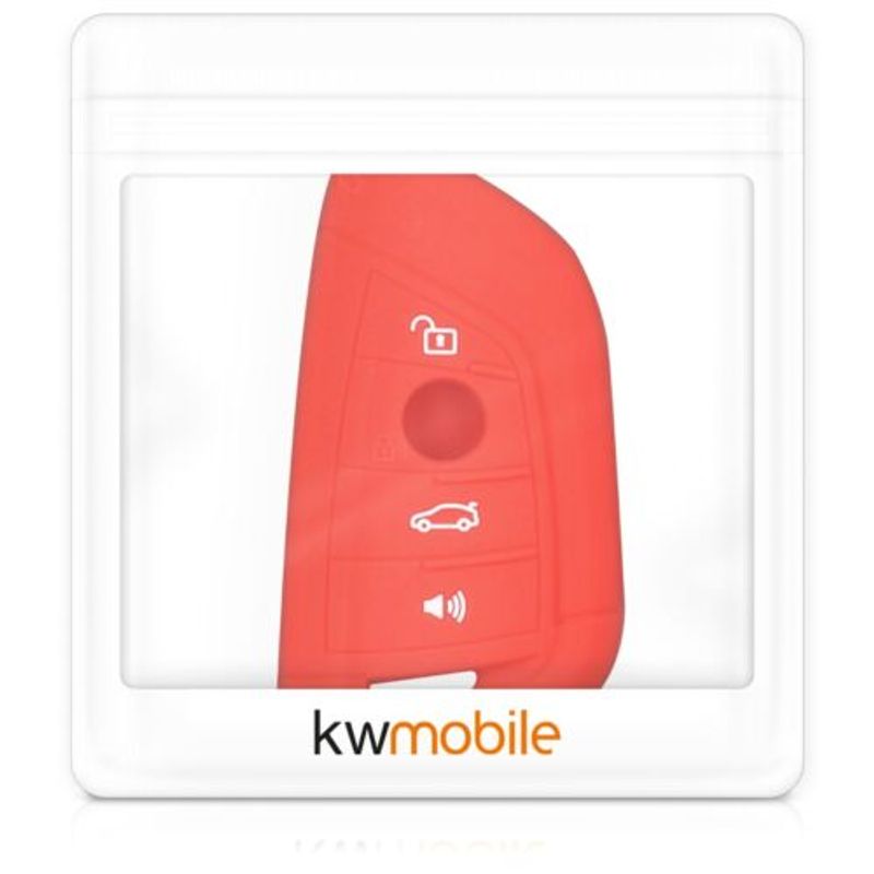 Auto si Moto - Electronice auto - Accesorii electronice auto - Husa Cheie Auto pentru BMW, 4 Butoane, Silicon, Rosu, 42986.09 - Infinity.ro