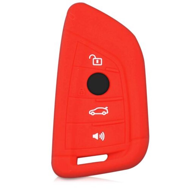 Auto si Moto - Electronice auto - Accesorii electronice auto - Husa Cheie Auto pentru BMW, 4 Butoane, Silicon, Rosu, 42986.09 - Infinity.ro