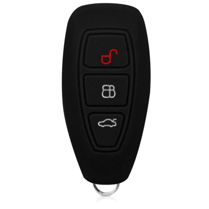 Auto si Moto - Electronice auto - Accesorii electronice auto - Husa Cheie Auto pentru Ford, 3 Butoane, Keyless Go, Silicon, Negru, 41621.01 - Infinity.ro