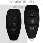 Auto si Moto - Electronice auto - Accesorii electronice auto - Husa Cheie Auto pentru Ford, 3 Butoane, Keyless Go, Silicon, Negru, 41621.01 - Infinity.ro