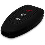 Auto si Moto - Electronice auto - Accesorii electronice auto - Husa Cheie Auto pentru Ford, 3 Butoane, Keyless Go, Silicon, Negru, 41621.01 - Infinity.ro
