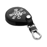 Auto si Moto - Electronice auto - Accesorii electronice auto - Husa Cheie Moto pentru Harley Davidson , Kwmobile, Negru/Alb, Piele ecologica, 58826.03 - Infinity.ro