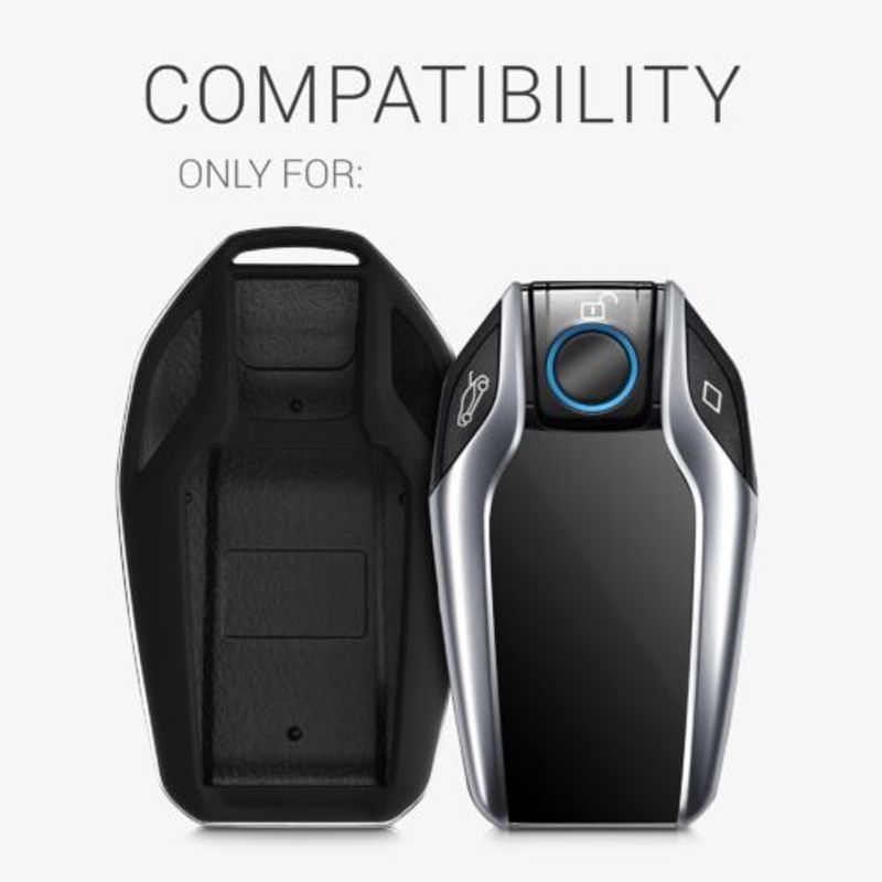 Auto si Moto - Electronice auto - Accesorii electronice auto - Husa Cheie Auto pentru BMW, Display, Kwmobile, Plastic, Negru/Rosu, 49672.02 - Infinity.ro