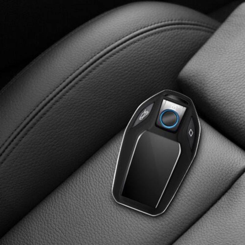 Auto si Moto - Electronice auto - Accesorii electronice auto - Husa Cheie Auto pentru BMW, Display, Kwmobile, Plastic, Negru/Rosu, 49672.02 - Infinity.ro