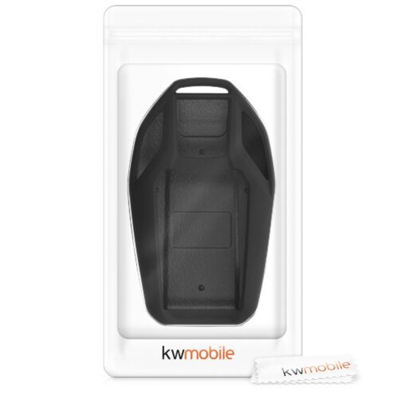 Auto si Moto - Electronice auto - Accesorii electronice auto - Husa Cheie Auto pentru BMW, Display, Kwmobile, Plastic, Negru/Rosu, 49672.02 - Infinity.ro