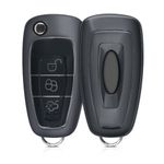 Auto si Moto - Electronice auto - Accesorii electronice auto - Husa Cheie Auto pentru Ford, 3 Butoane, Silicon, Negru, 48039.95 - Infinity.ro