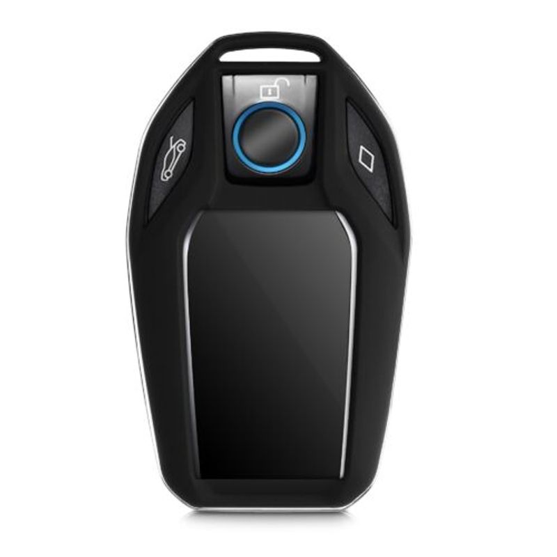 Auto si Moto - Electronice auto - Accesorii electronice auto - Husa Cheie Auto pentru BMW, Display, Kwmobile, Plastic, Negru/Rosu, 49672.02 - Infinity.ro