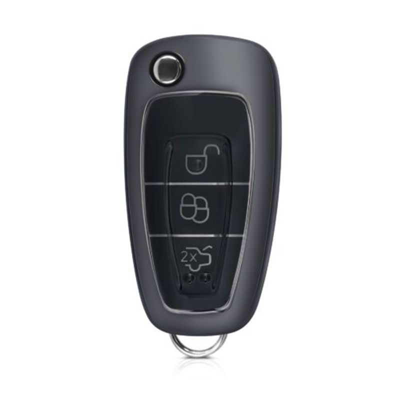 Auto si Moto - Electronice auto - Accesorii electronice auto - Husa Cheie Auto pentru Ford, 3 Butoane, Silicon, Negru, 48039.95 - Infinity.ro