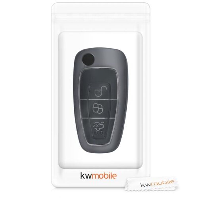 Auto si Moto - Electronice auto - Accesorii electronice auto - Husa Cheie Auto pentru Ford, 3 Butoane, Silicon, Negru, 48039.95 - Infinity.ro