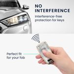 Auto si Moto - Electronice auto - Accesorii electronice auto - Husa Cheie Auto pentru Audi 3 Butoane - Smart Key, Kwmobile, Multicolor, Silicon, 52827.03 - Infinity.ro