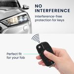 Auto si Moto - Electronice auto - Accesorii electronice auto - Husa Cheie Auto pentru Audi, 3 Butoane, Kwmobile, Silicon, Negru, 53134.03 - Infinity.ro