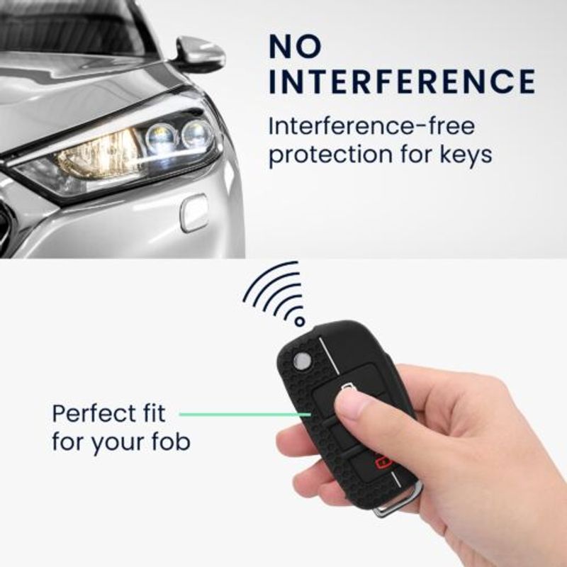 Auto si Moto - Electronice auto - Accesorii electronice auto - Husa Cheie Auto pentru Audi, 3 Butoane, Kwmobile, Silicon, Negru, 53134.03 - Infinity.ro