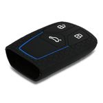 Auto si Moto - Electronice auto - Accesorii electronice auto - Husa Cheie Auto pentru Audi, 3 Butoane, Keyless Go, Silicon, Negru, 43623.17 - Infinity.ro