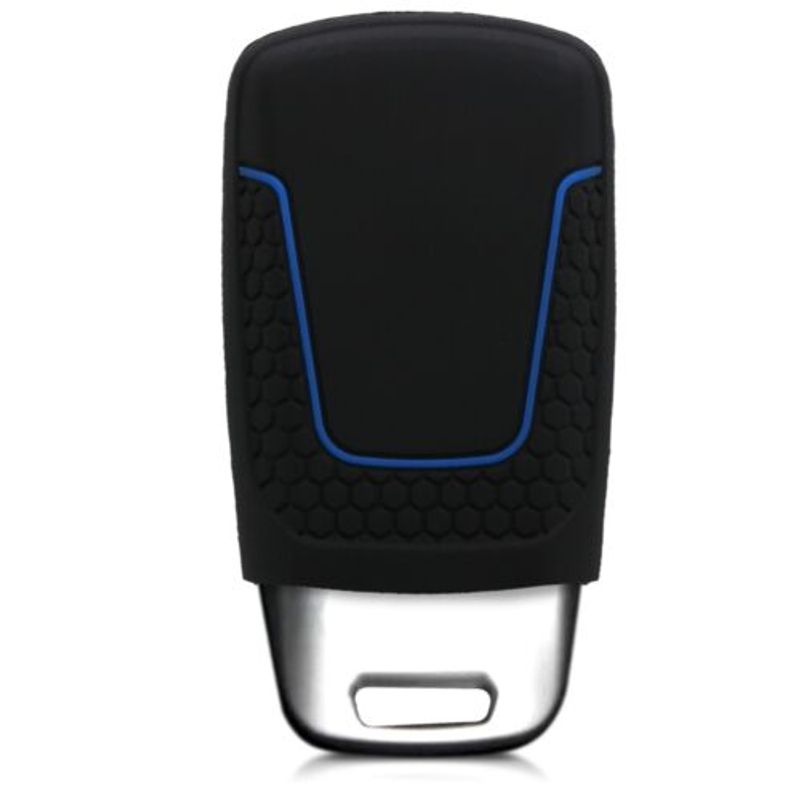 Auto si Moto - Electronice auto - Accesorii electronice auto - Husa Cheie Auto pentru Audi, 3 Butoane, Keyless Go, Silicon, Negru, 43623.17 - Infinity.ro