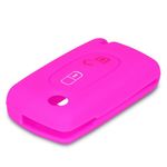 Auto si Moto - Electronice auto - Accesorii electronice auto - Husa Cheie Auto pentru Peugeot/Citroen, 2 Butoane, Silicon, Roz, 43668.08 - Infinity.ro