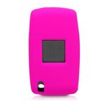 Auto si Moto - Electronice auto - Accesorii electronice auto - Husa Cheie Auto pentru Peugeot/Citroen, 2 Butoane, Silicon, Roz, 43668.08 - Infinity.ro