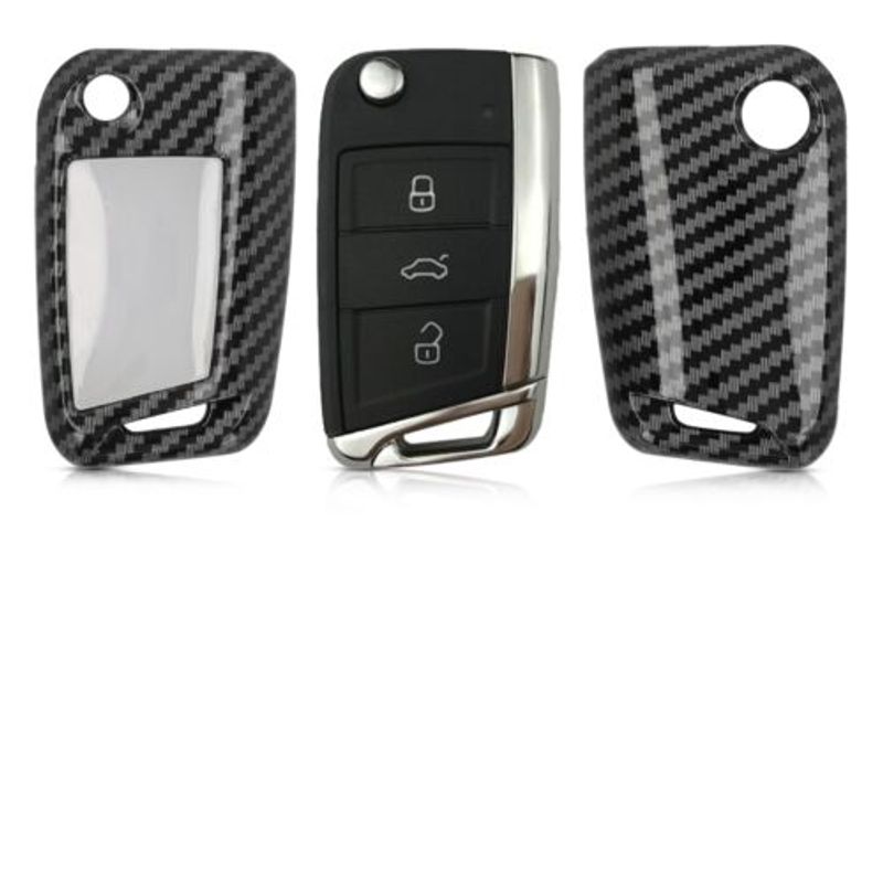 Auto si Moto - Electronice auto - Accesorii electronice auto - Husa Cheie Auto pentru VW, 3 Butoane, Plastic, Negru, 51038.01 - Infinity.ro