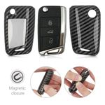 Auto si Moto - Electronice auto - Accesorii electronice auto - Husa Cheie Auto pentru VW, 3 Butoane, Plastic, Negru, 51038.01 - Infinity.ro