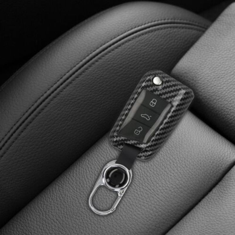 Auto si Moto - Electronice auto - Accesorii electronice auto - Husa Cheie Auto pentru VW, 3 Butoane, Plastic, Negru, 51038.01 - Infinity.ro
